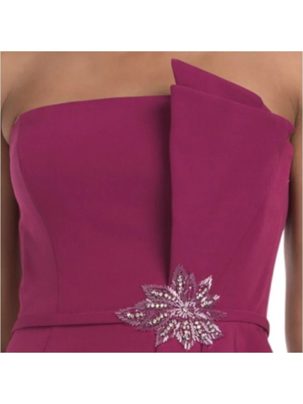 RENE BY RENE RUIZ Strapless Cascading Ruffle Embellished Gown - Picture 3 of 5